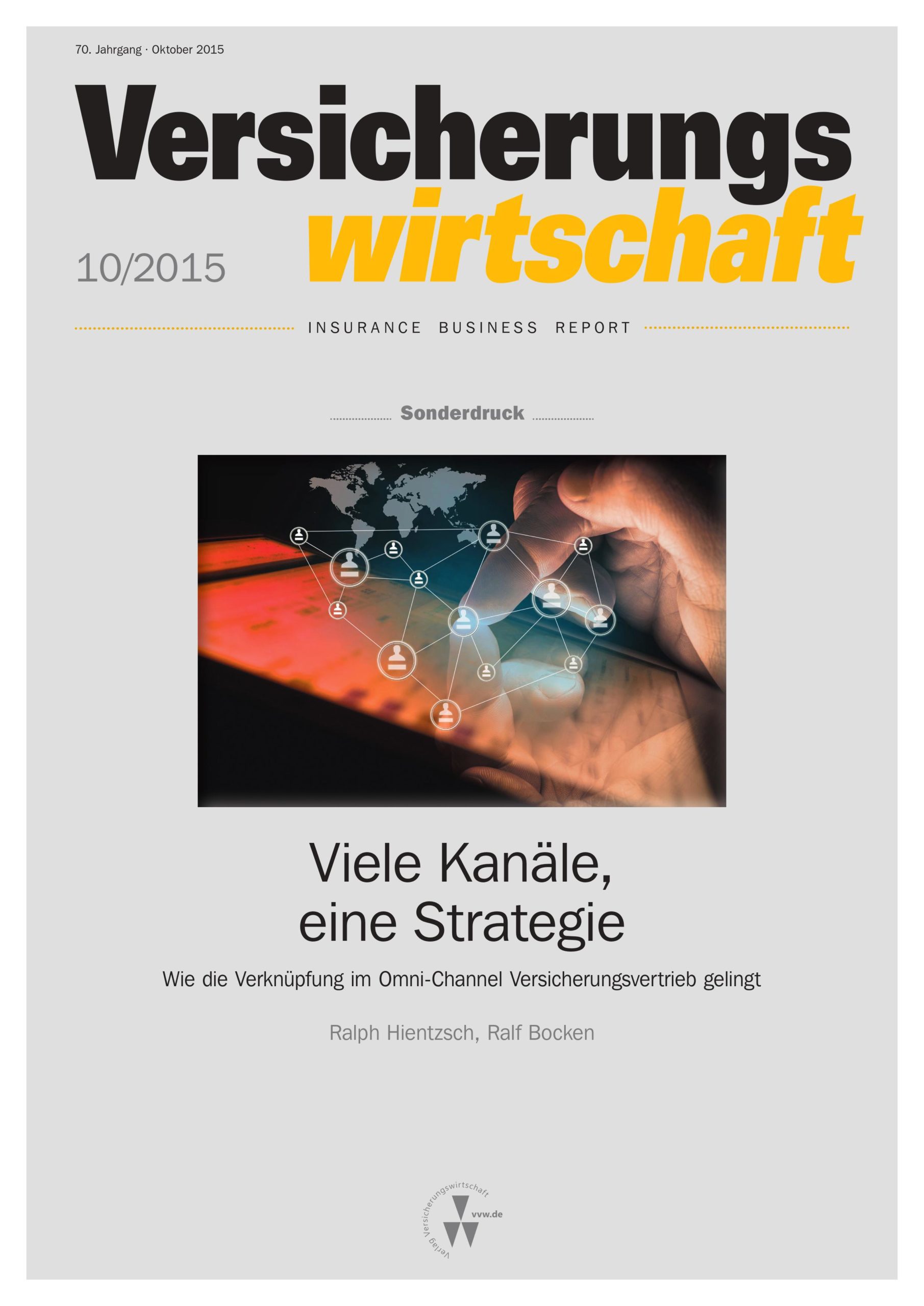Titelbild zum Magazin Versicherungswirtschaft 10/2015
