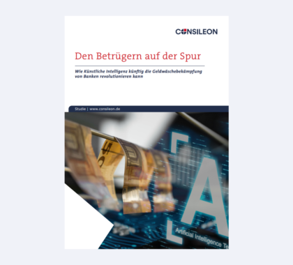 Titelbild von der Consileon Studie "Den Betrügern auf er Spur"