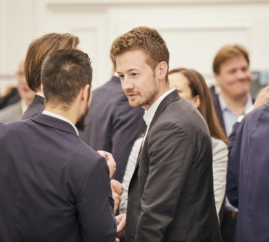 Networking auf einer Konferenz