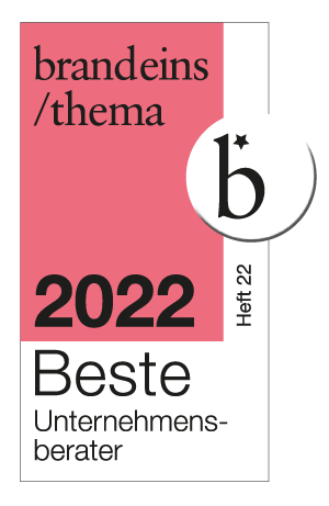 Brand Eins Siegel Beste Unternehmensberater 2022