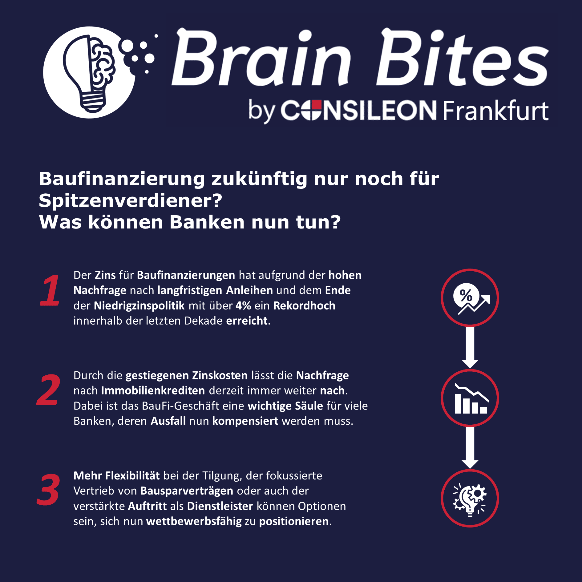 Brain Bites aus dem Geschäftsbereich Banking der Consileon IT- und Managementberatung Frankfurt