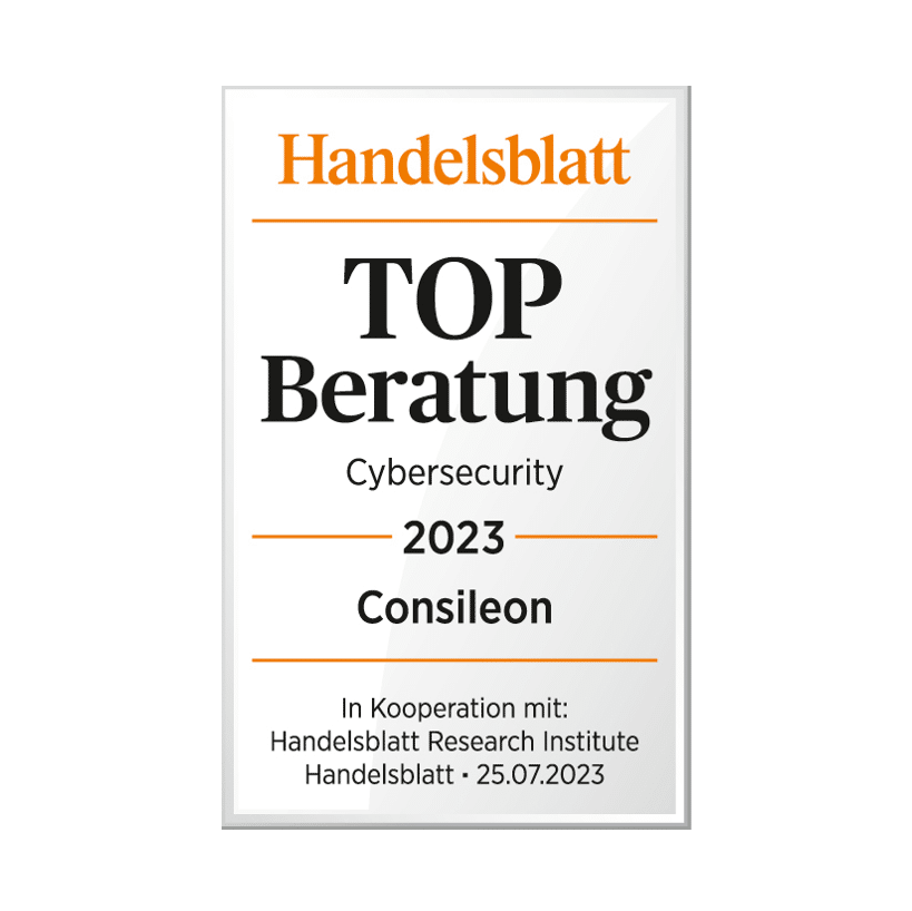 Top Beratung Handelsblatt Auszeichnung Cybersecurity