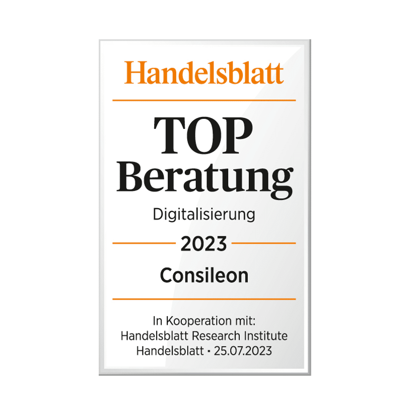 Top Beratung Handelsblatt Auszeichnung Digitalisierung