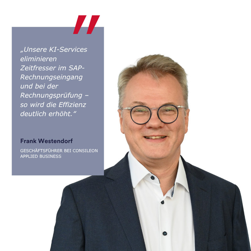 Ansprechpartner Consileon, Frank Westendorf, zu Easy Invoice SAP