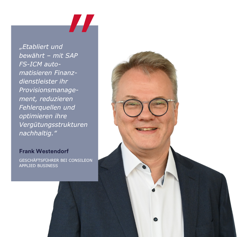 Ansprechpartner Consileon, Frank Westendorf, für SAP FS-ICM