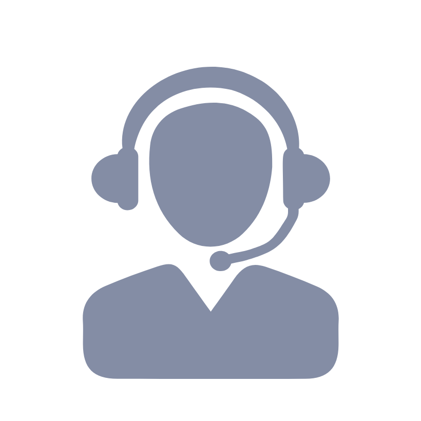 Icon einer Person mit Headset – Symbol für Kundenservice oder IT-Support