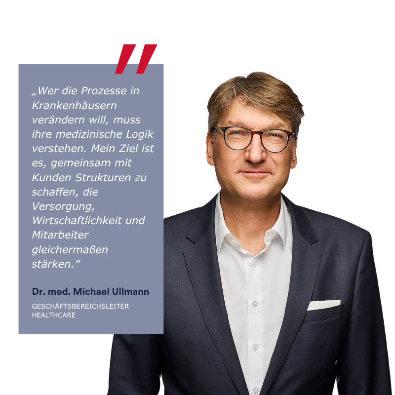 Ansprechpartner Consileon, Dr. med. Michael Ullmann, Beratung Krankenhäuser