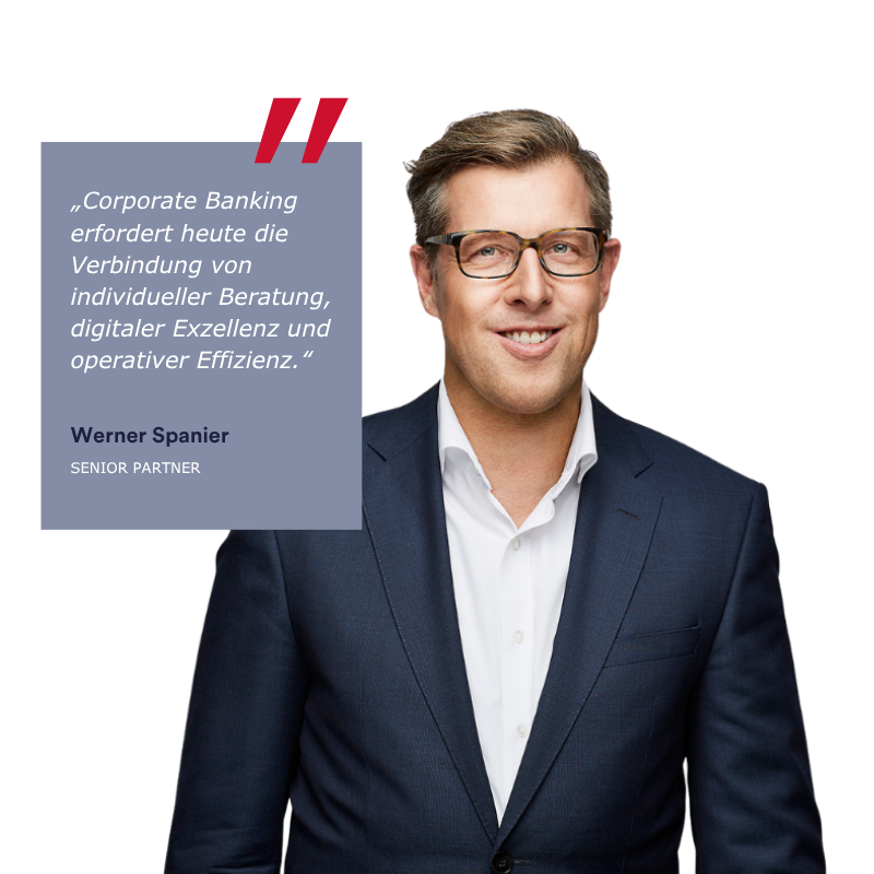 Ansprechpartner Consileon, Werner Spanier, mit Zitat zum Thema Corporate Banking