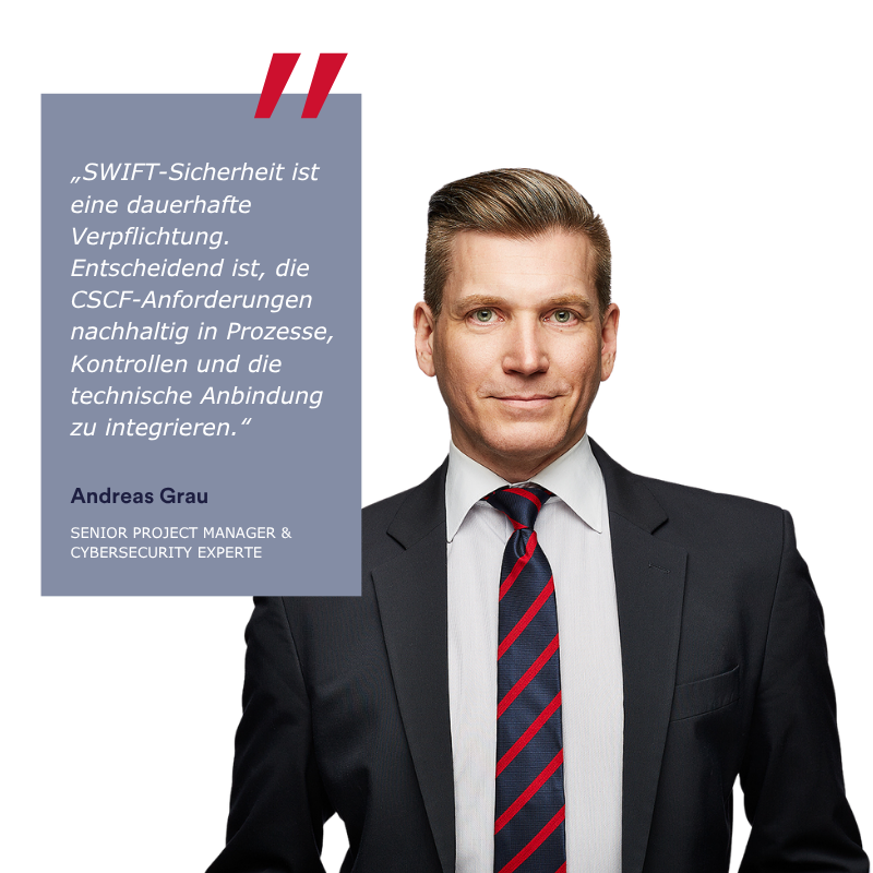 Andreas Grau mit Zitat zu SWIFT-Assessment